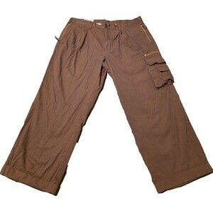 Orvis Cargo Pants Men's Size 38 Dark Brown 100% Cotton Tactical Outdoors